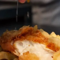 Cooked fish lemon